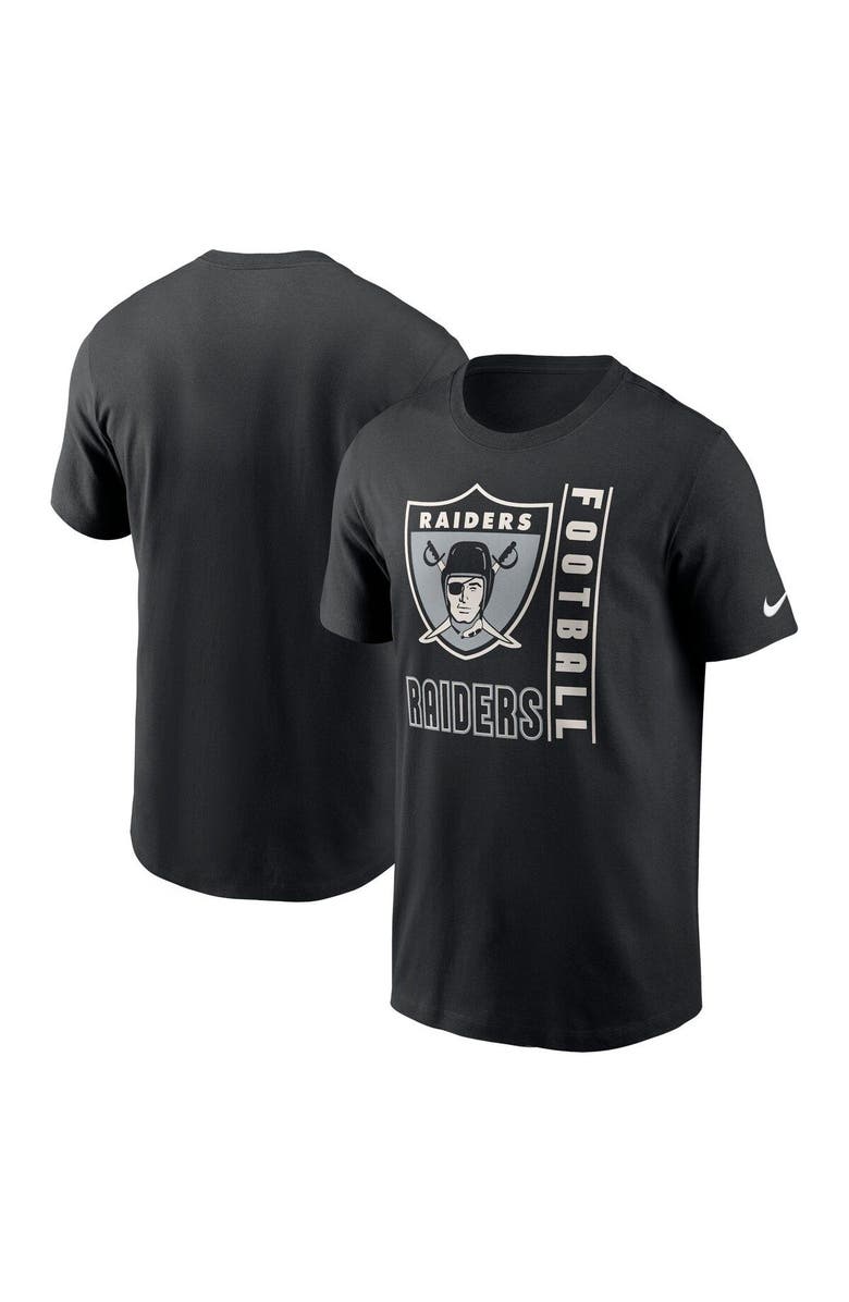 Nike Men's Nike Black Las Vegas Raiders Lockup Essential T-Shirt, Main, color, Black