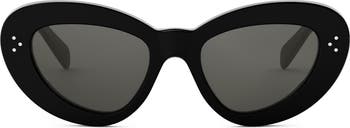 CELINE Bold 3 Dots 52mm Cat Eye Sunglasses | Nordstrom