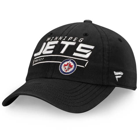 Men's Fanatics  Black Winnipeg Jets Authentic Pro Rinkside Fundamental Adjustable Hat