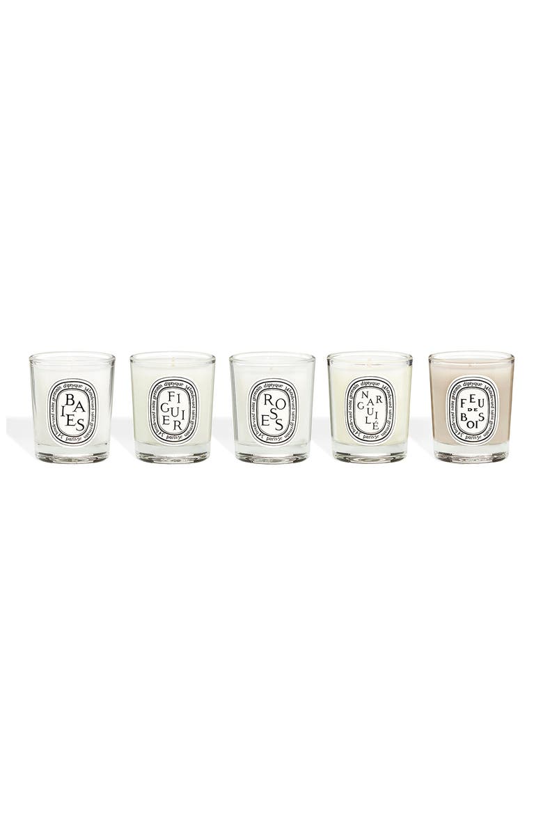 Set of 5 Travel Size Limited Edition Scented Candles, Alternate, color, NO COLOR