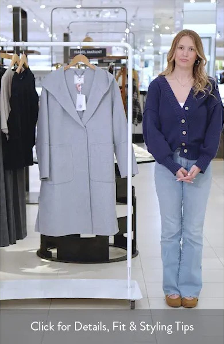Walk This Way Wool Blend Oversized Coat, sales video thumbnail