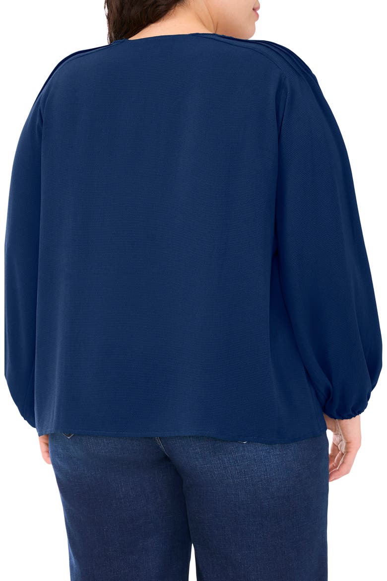Circle Lace Long Sleeve Pintuck Top, Alternate, color, NIGHT HORIZON