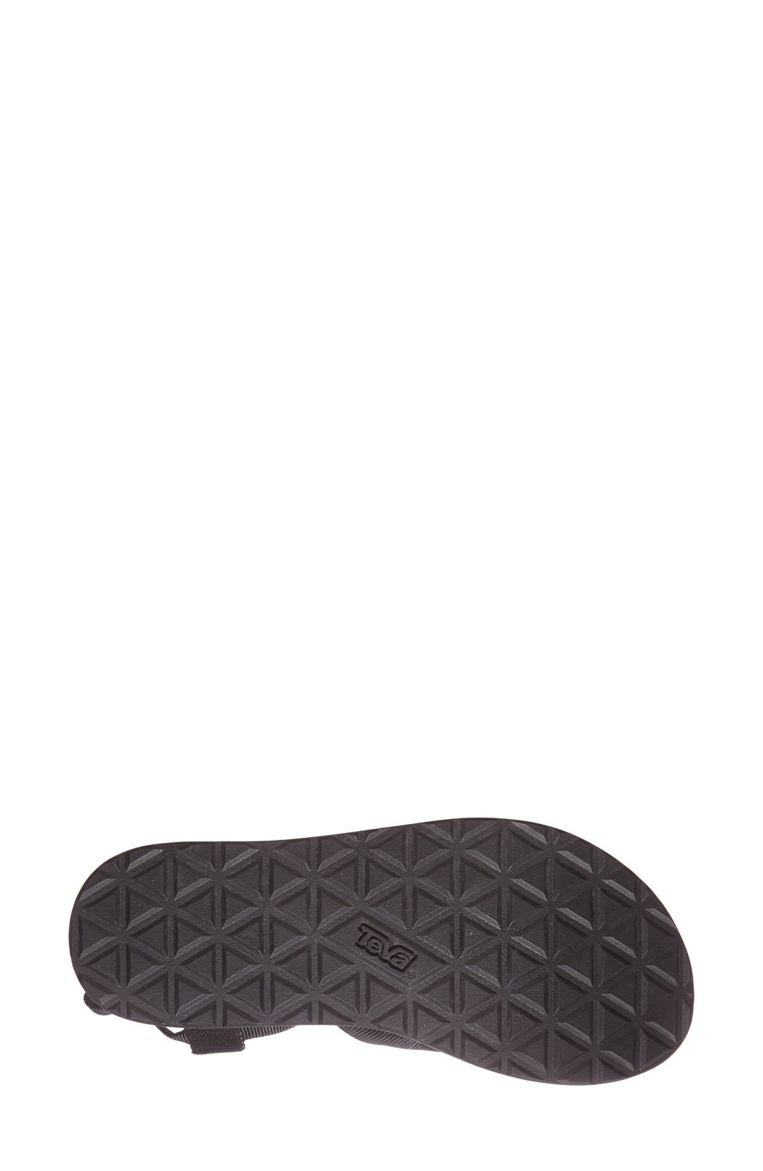 'Original' Flatform Sandal, Alternate, color, BLACK