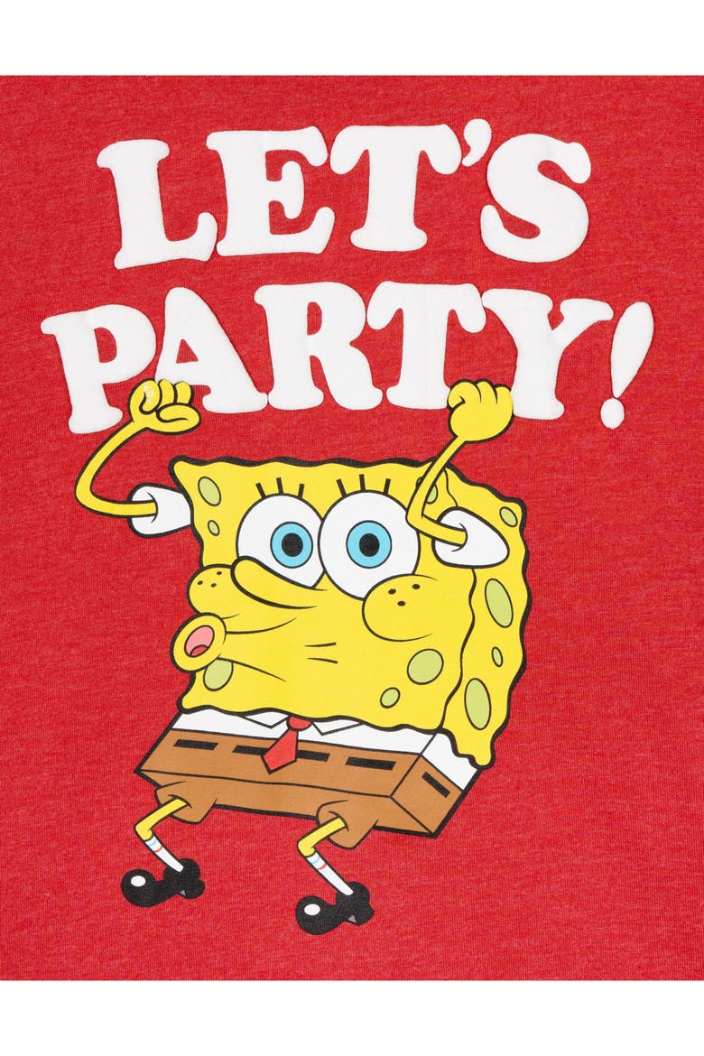 SpongeBob SquarePants 3-Pack Short Sleeve T-Shirts, Alternate, color, Red Yellow Dark Grey