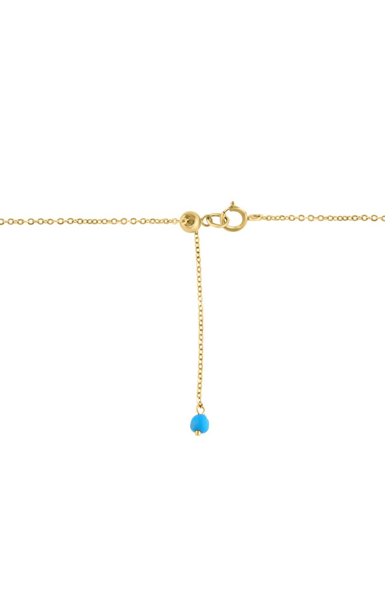 EFFY Turquoise Station Necklace, Alternate, color, Blue