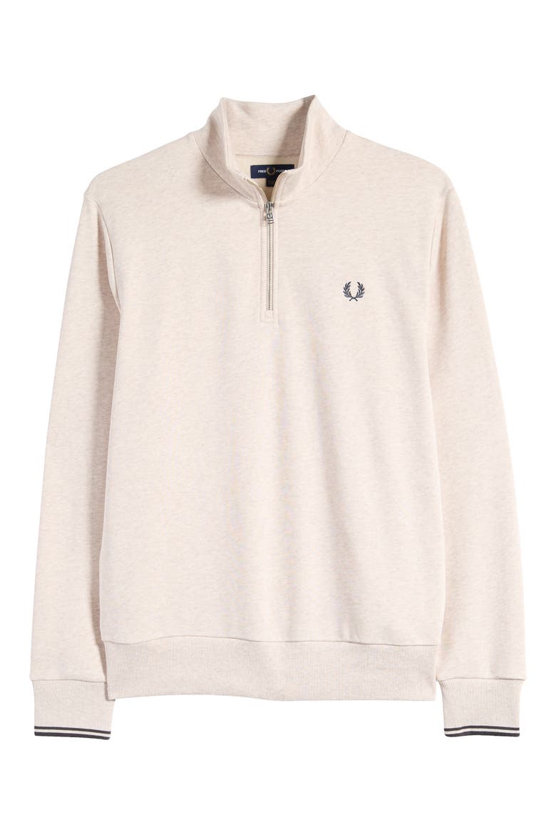 Half Zip Pullover, Alternate, color, PORRIDGE MARL ANCHOR GREY