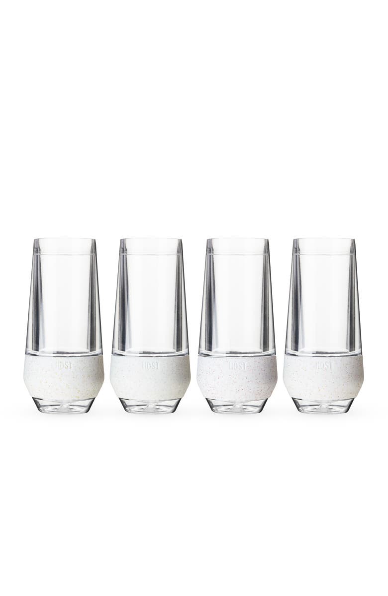 HOST Champagne FREEZE Cooling Cup Set of 4, Alternate, color, Glitter