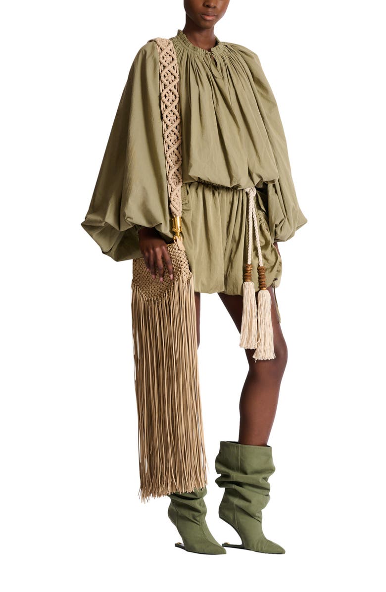 Balmain Cotton blouse, Alternate, color, Green