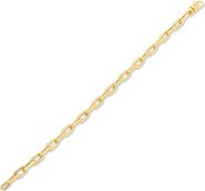 Sara Weinstock 18k Gold Small Rectangle Link Chain Bracelet