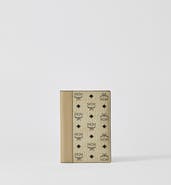 MCM Ottomar Passport Holder in Visetos Leather Mix