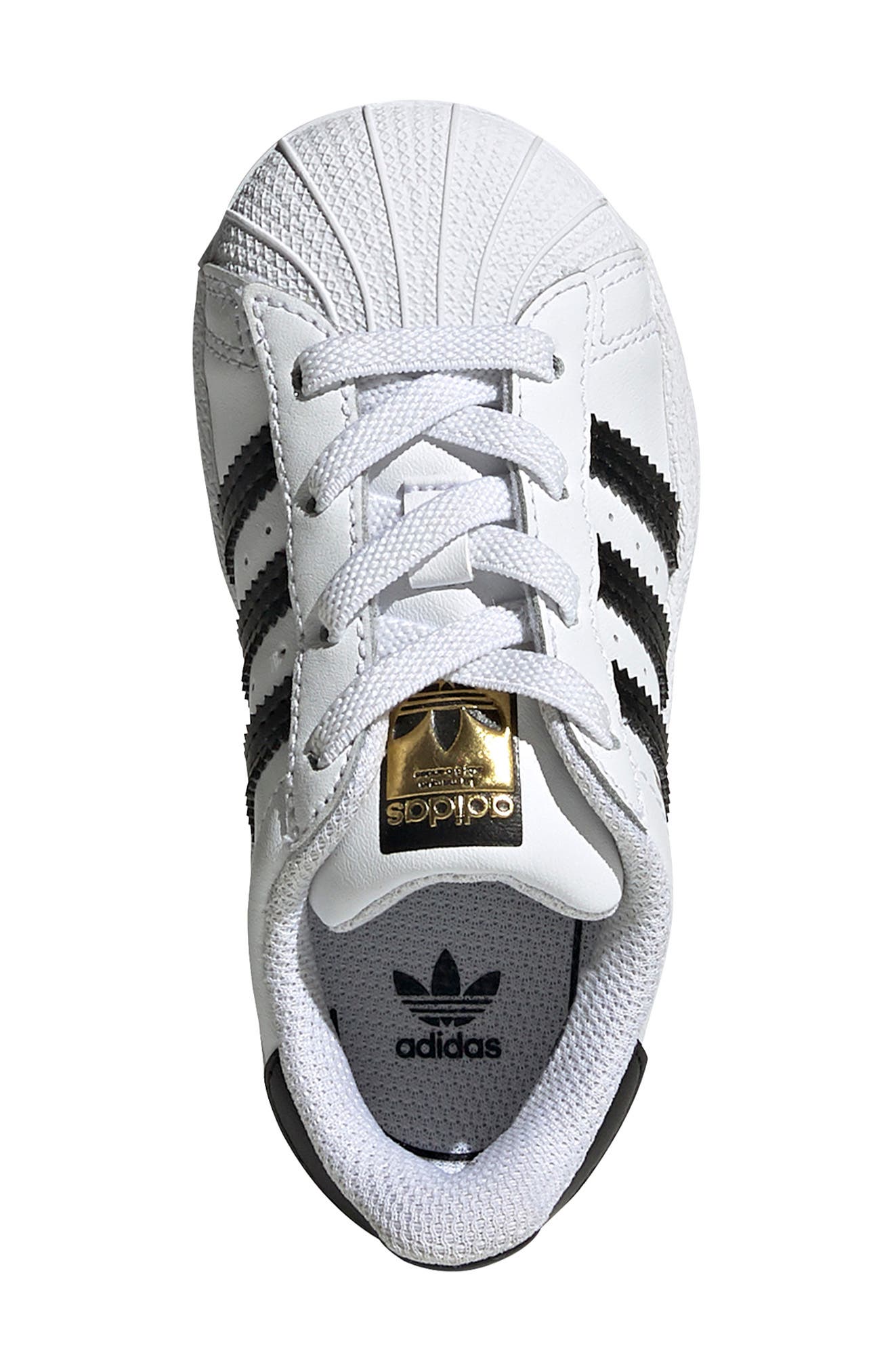 Kids' Superstar Sneaker, Alternate, color, FTWR WHITE/ CORE BLACK