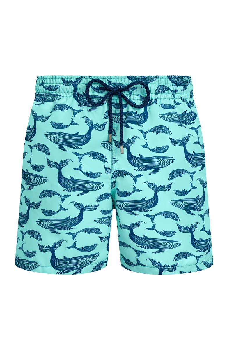 Vilebrequin Men Swim Shorts Whales, Main, color, Blue Note