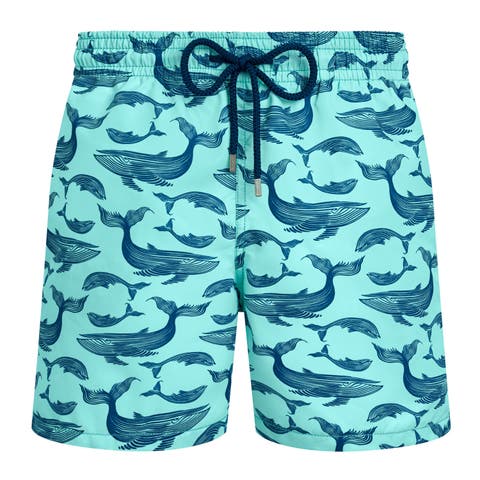 Men Swim Shorts Whales