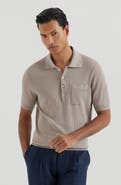 Brunello Cucinelli Rib knit polo