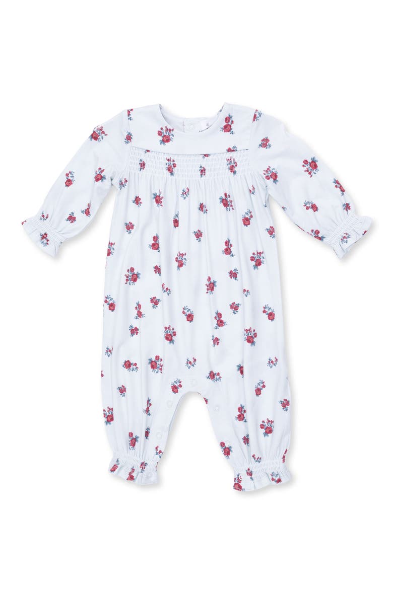 Kids' Alyssa Smocked Romper, Main, color, BLUE