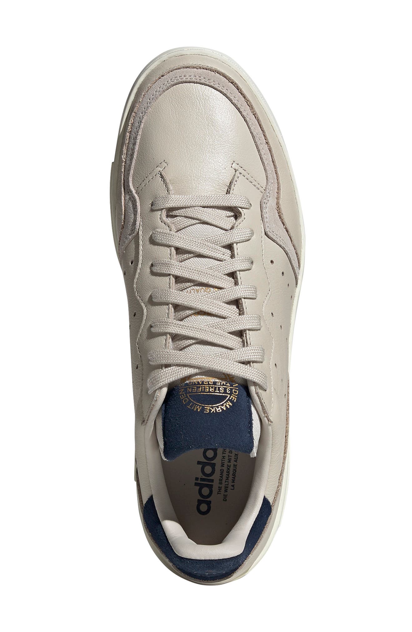 Supercourt Sneaker, Alternate, color, CLEAR BROWN/ COLLEGIATE NAVY