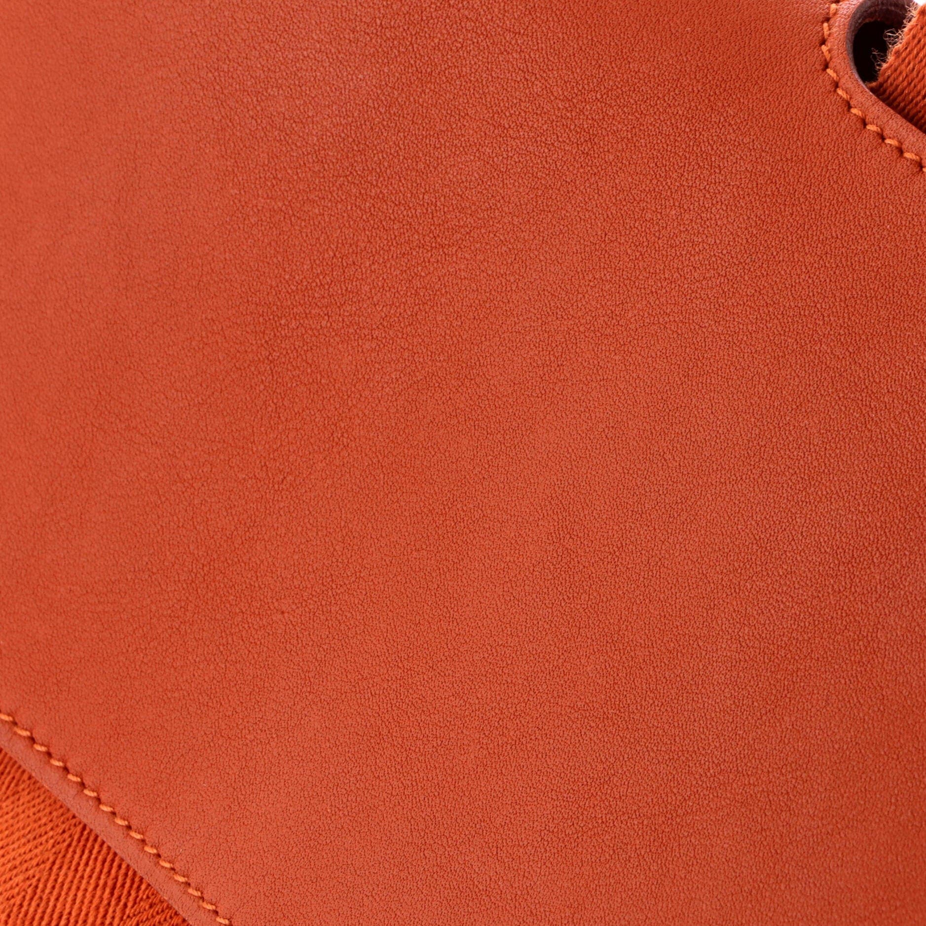 Valparaiso East West Bag Toile and Leather PM, Alternate, color, Orange