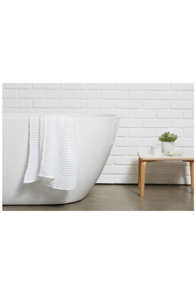 Waffle Towels, Alternate, color, WHITE