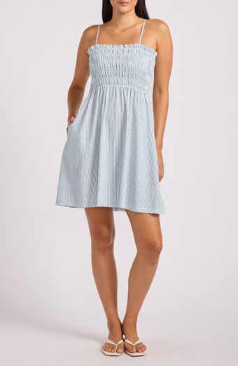 Beach Club Linen Blend Cover-Up Dress