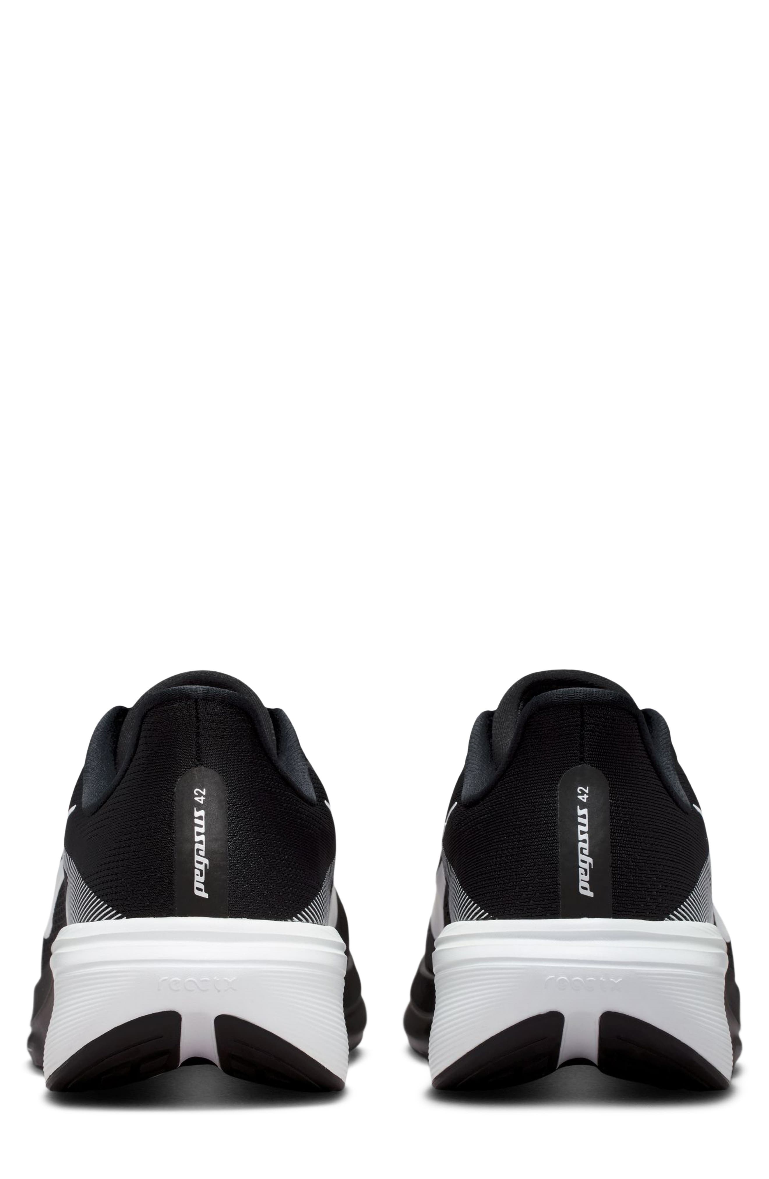 Pegasus 42 Running Shoe, Alternate, color, 001 BLACK/WHITE