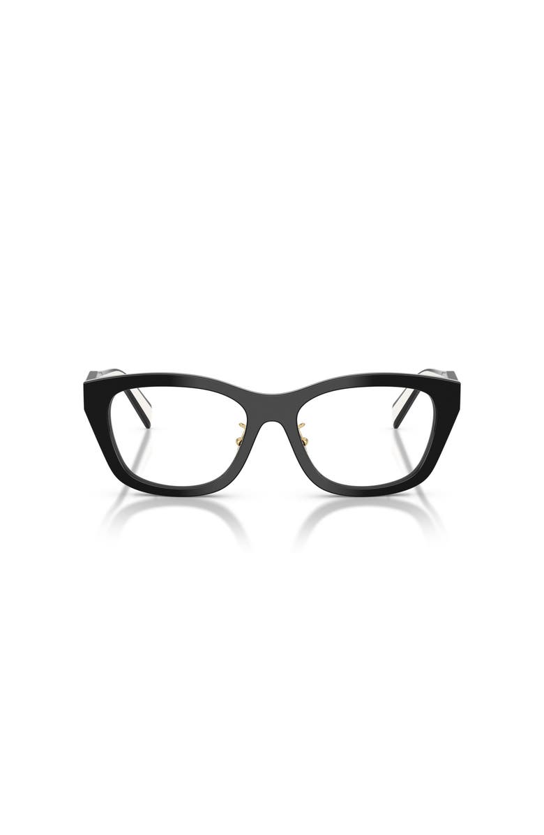 Prada 53mm Irregular optical glasses, Alternate, color, Black