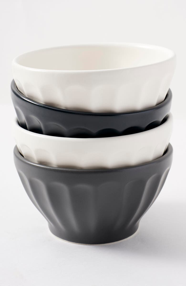 Anthropologie Home Home Matte Latte Set of 4 Bowls, Main, color, 