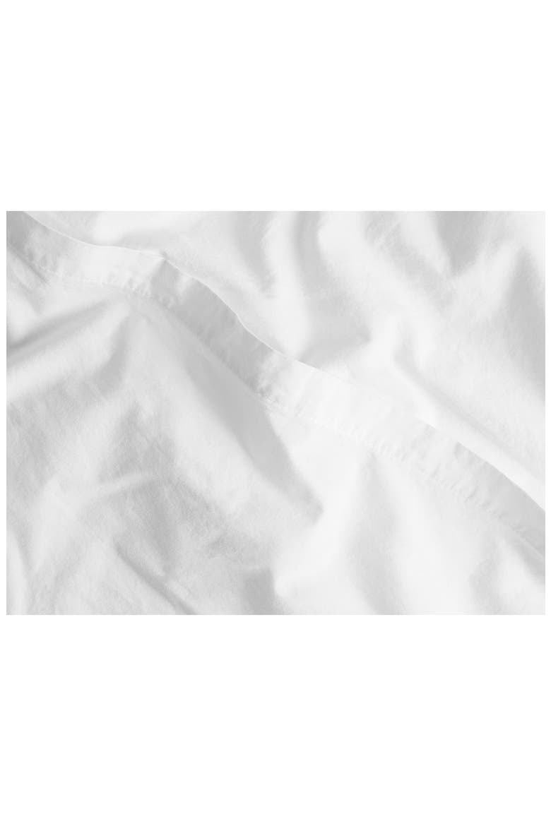 Brushed Cotton Duvet Cover, Alternate, color, WHITE