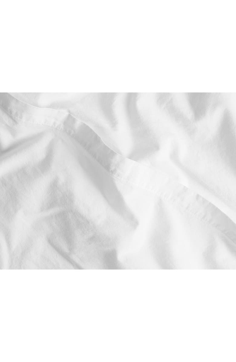 Parachute Brushed Cotton Fitted Sheet, Alternate, color, White