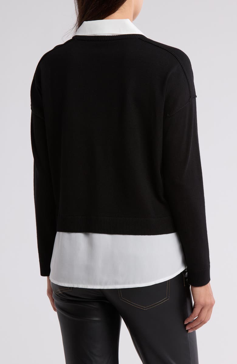 Adrianna Papell Crop Exposed Seam Twofer Top, Alternate, color,