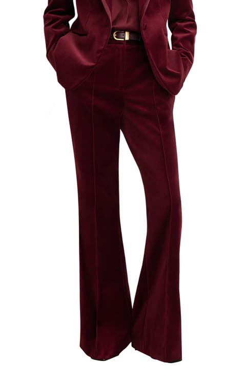 Wren Velvet Flared Tuxedo Pants