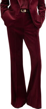 Reiss Wren Velvet Flared Tuxedo Pants