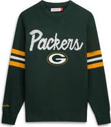 Mitchell & Ness Men's Mitchell & Ness Green Green Bay Packers Head Coach Sweater