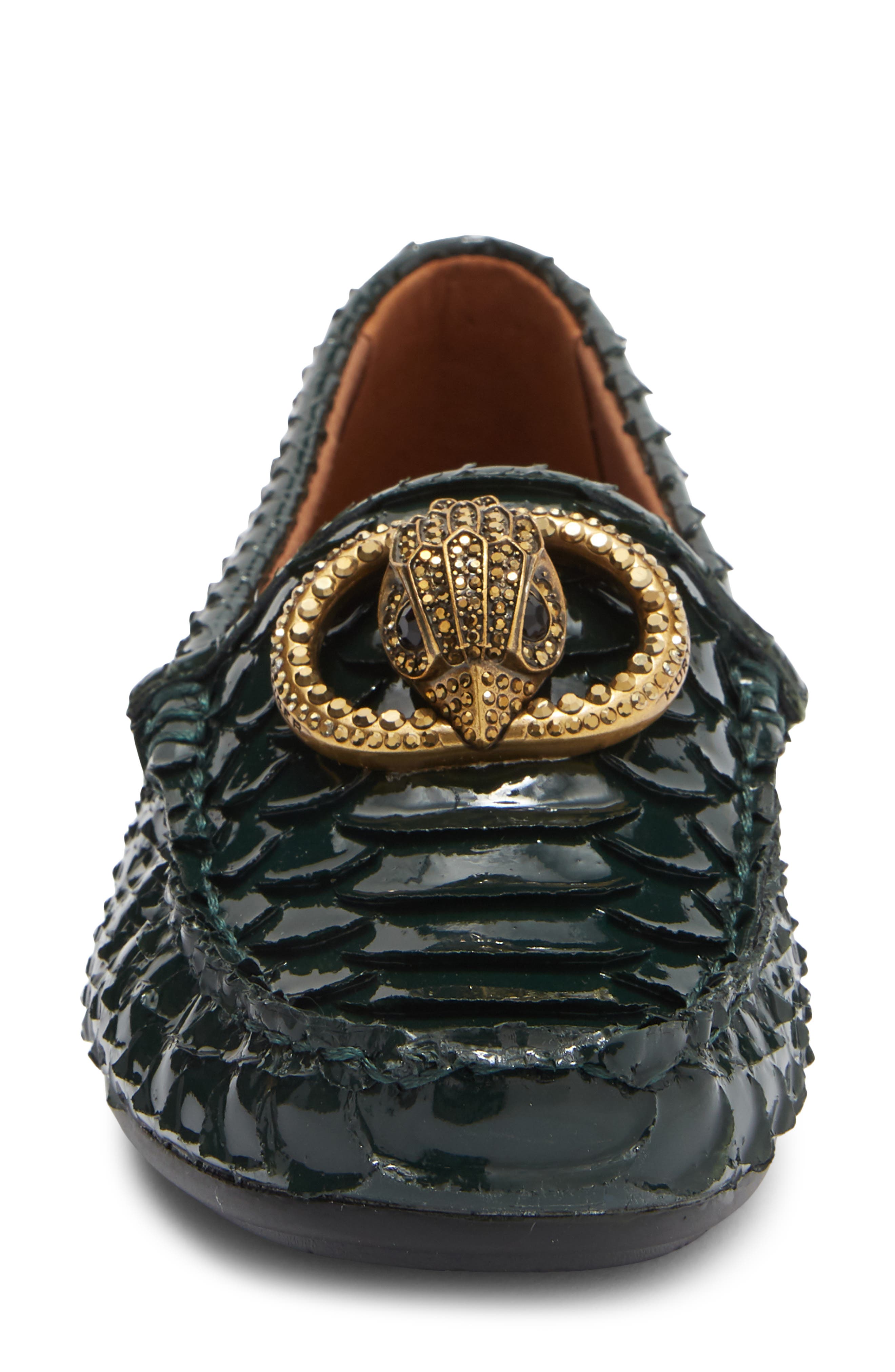 KG Kurt Geiger Chelsea Scale Loafer, Alternate, color, Dark Green
