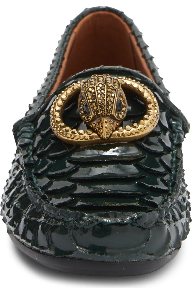 KG Kurt Geiger Chelsea Scale Loafer, Alternate, color, Dark Green