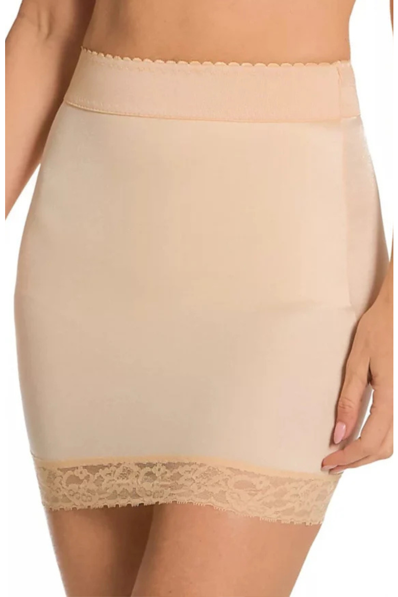 Light Shaping Half Slip With Full Inner Shaping Panty, Main, color, Beige