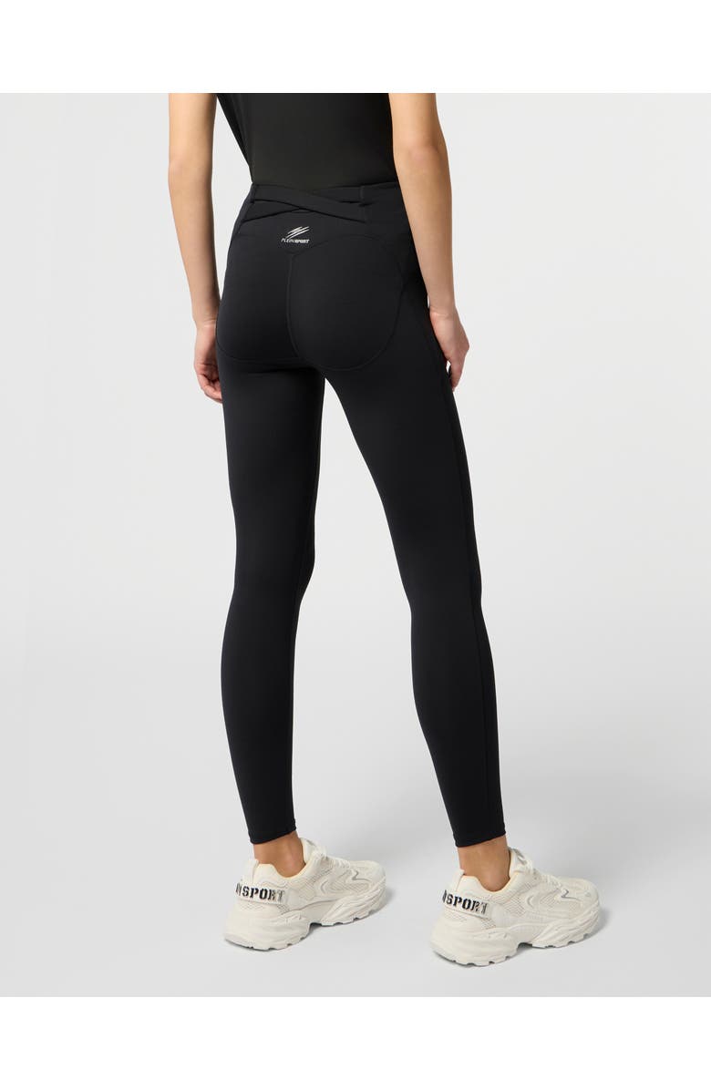 PLEIN SPORT Leggings Reflective Scratch Women, Alternate, color, Black