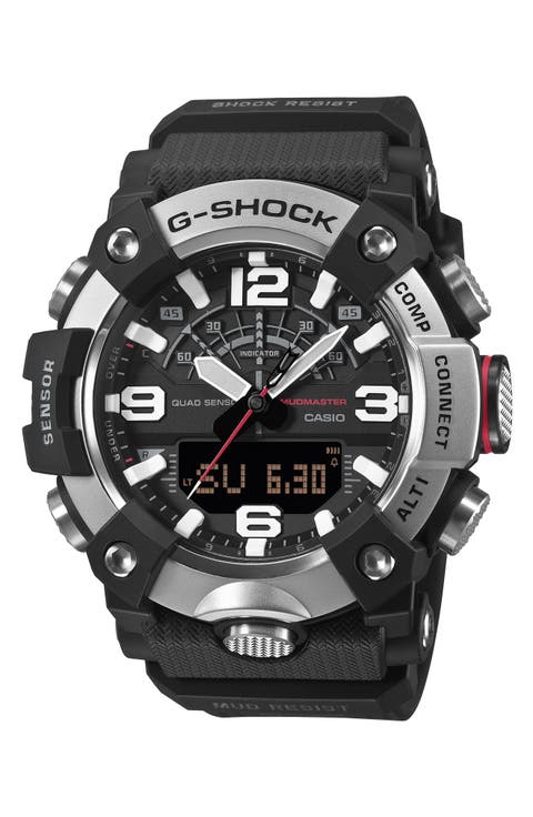 Master of G Land Mudmaster GGB100XM-1A Ana-Digi Watch, 55.4mm x 51.3mm