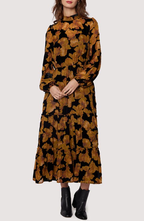 Massimo Long Sleeve Maxi Dress