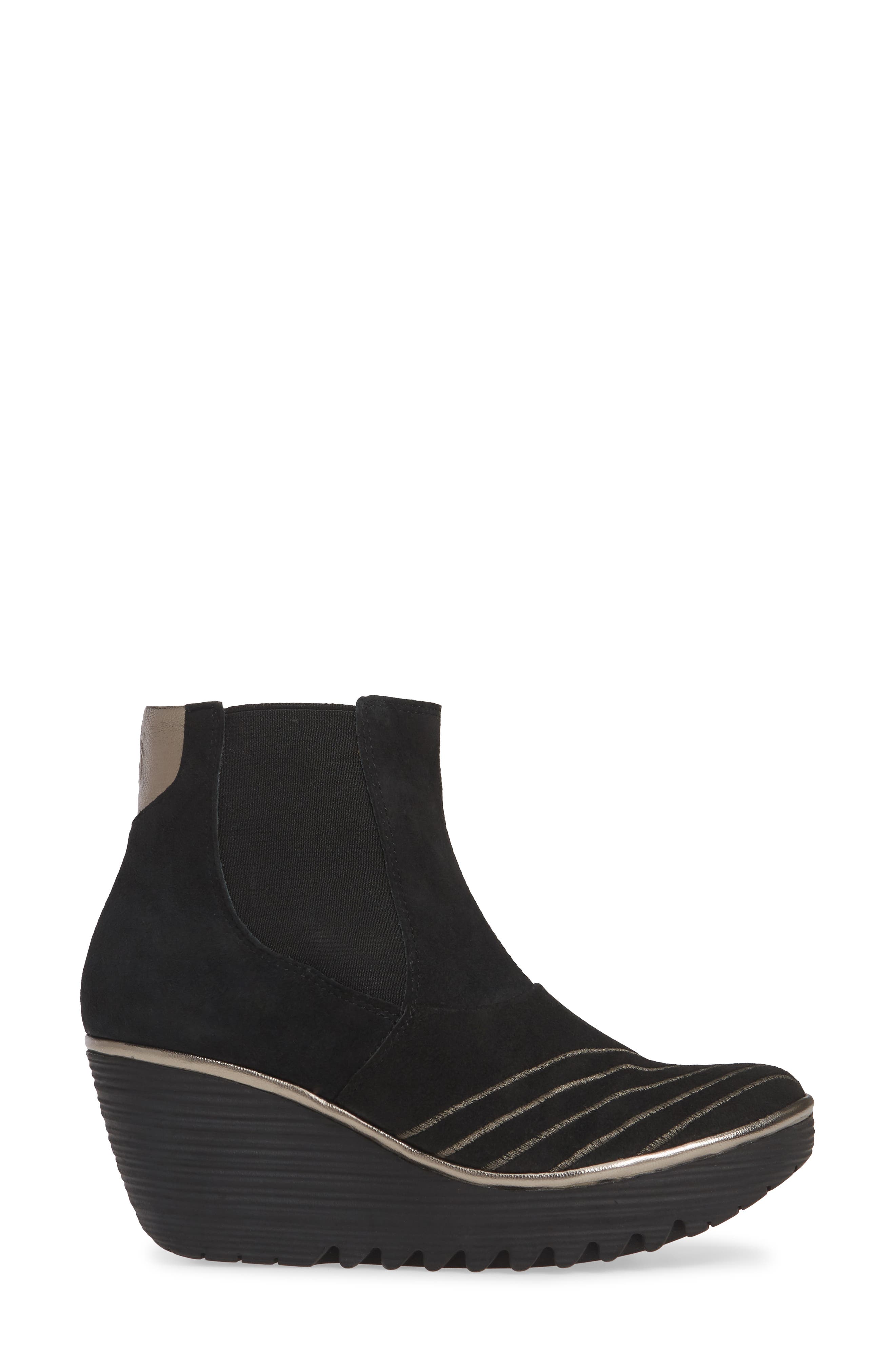 Fly London Yave Wedge Chelsea Boot, Alternate, color, 