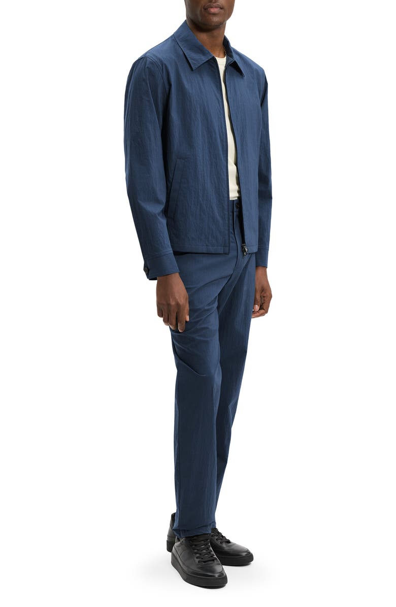 Theory City Crinkle Zip Jacket, Alternate, color, Nocturne Navy