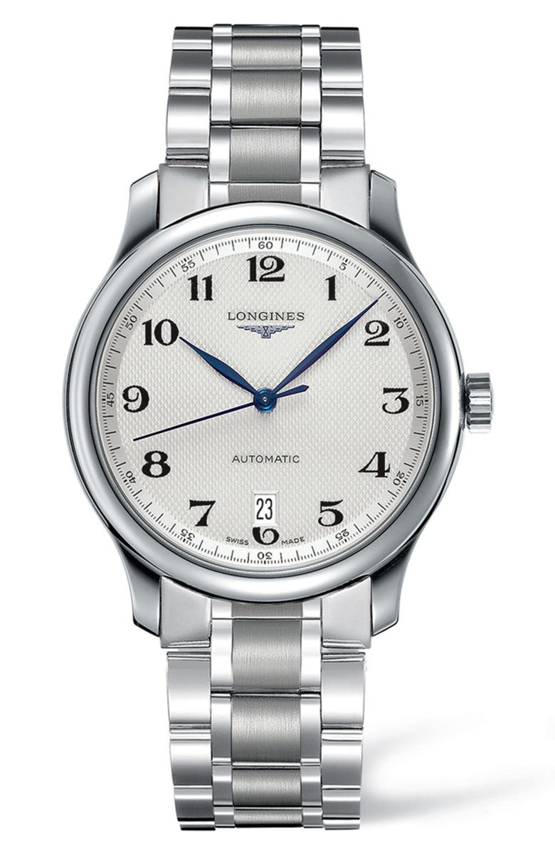 Longines Master Automatic Bracelet Watch, 38.5mm, Main, color, 