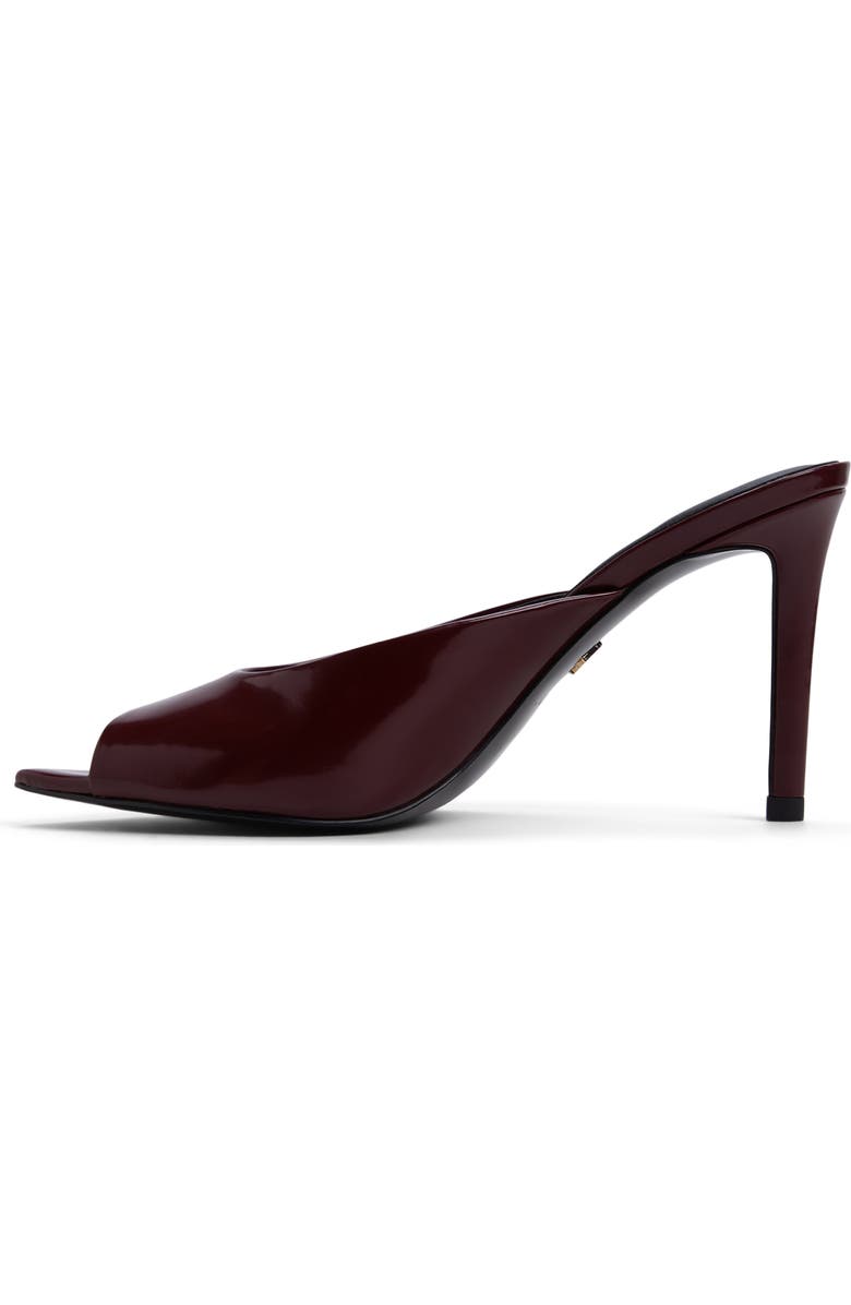 ALDO Elenara Pointed Peep Toe Mule, Alternate, color, Burgundy