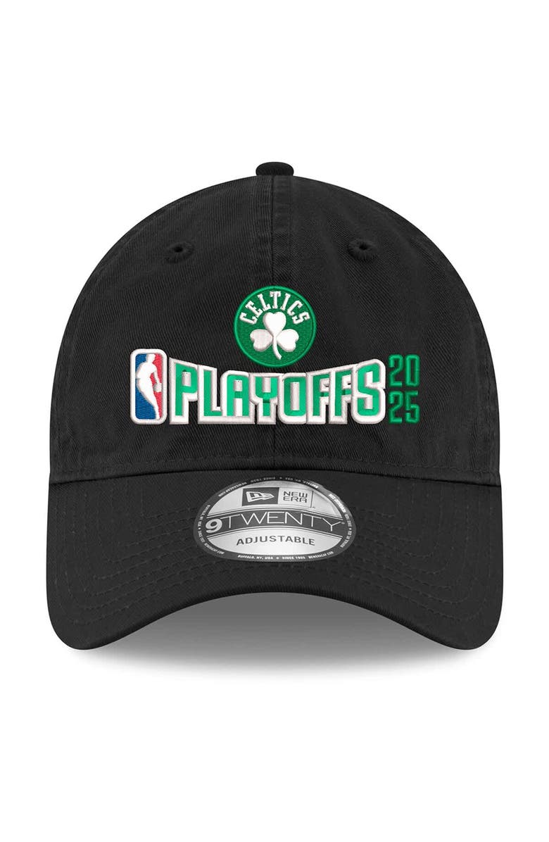 New Era Men's New Era  Black Boston Celtics 2025 NBA Playoffs 9TWENTY Adjustable Hat, Alternate, color, 