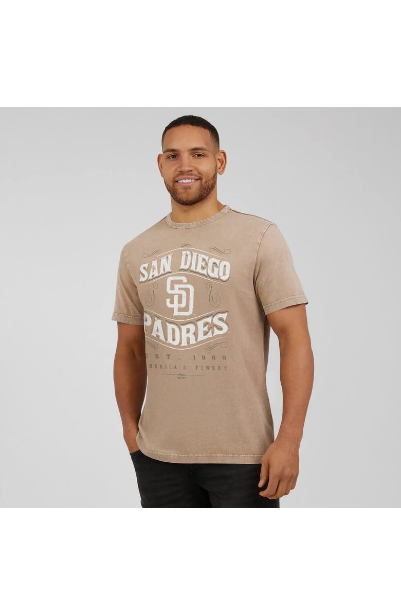 Darius Rucker Collection by Fanatics Men's Darius Rucker Collection by Fanatics Tan San Diego Padres Sun Faded T-Shirt, Alternate, color, Tan