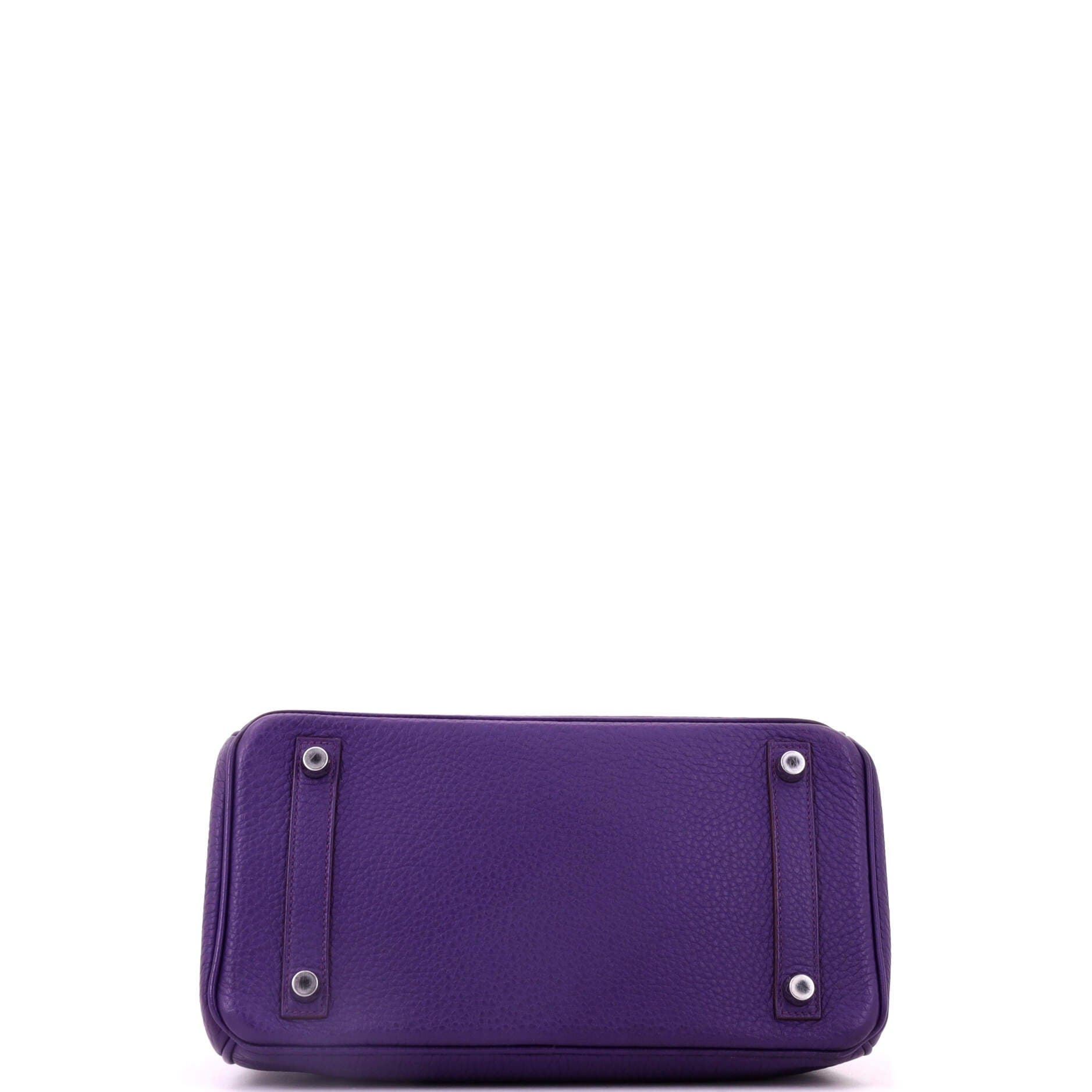 Birkin Handbag Purple Togo with Palladium Hardware 25, Alternate, color, Red