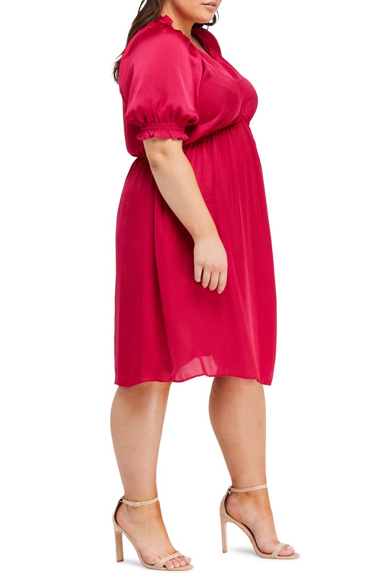 Estelle Juliette Satin Dress, Alternate, color, 
