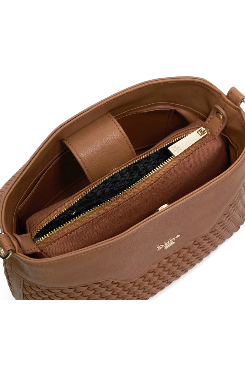 Dune London Dinidelphie Faux Leather Top Handle Bag, Alternate, color,