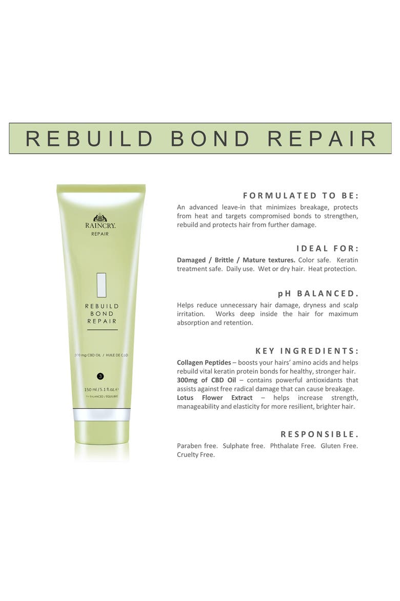 Rebuild Bond Repair with CBD Oil, Alternate, color, NO COLOR