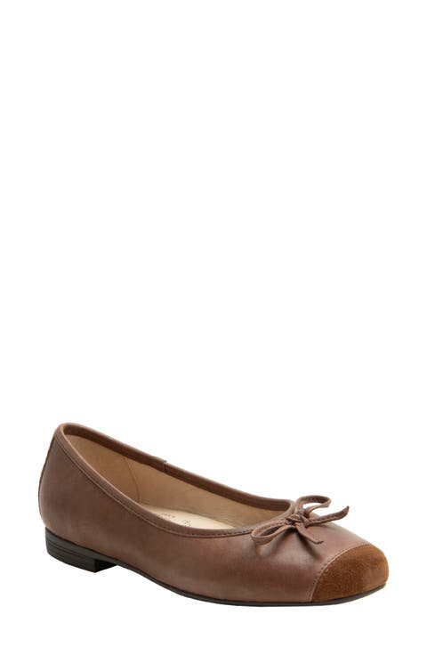 Talya Cap Toe Ballet Flat (Women)
