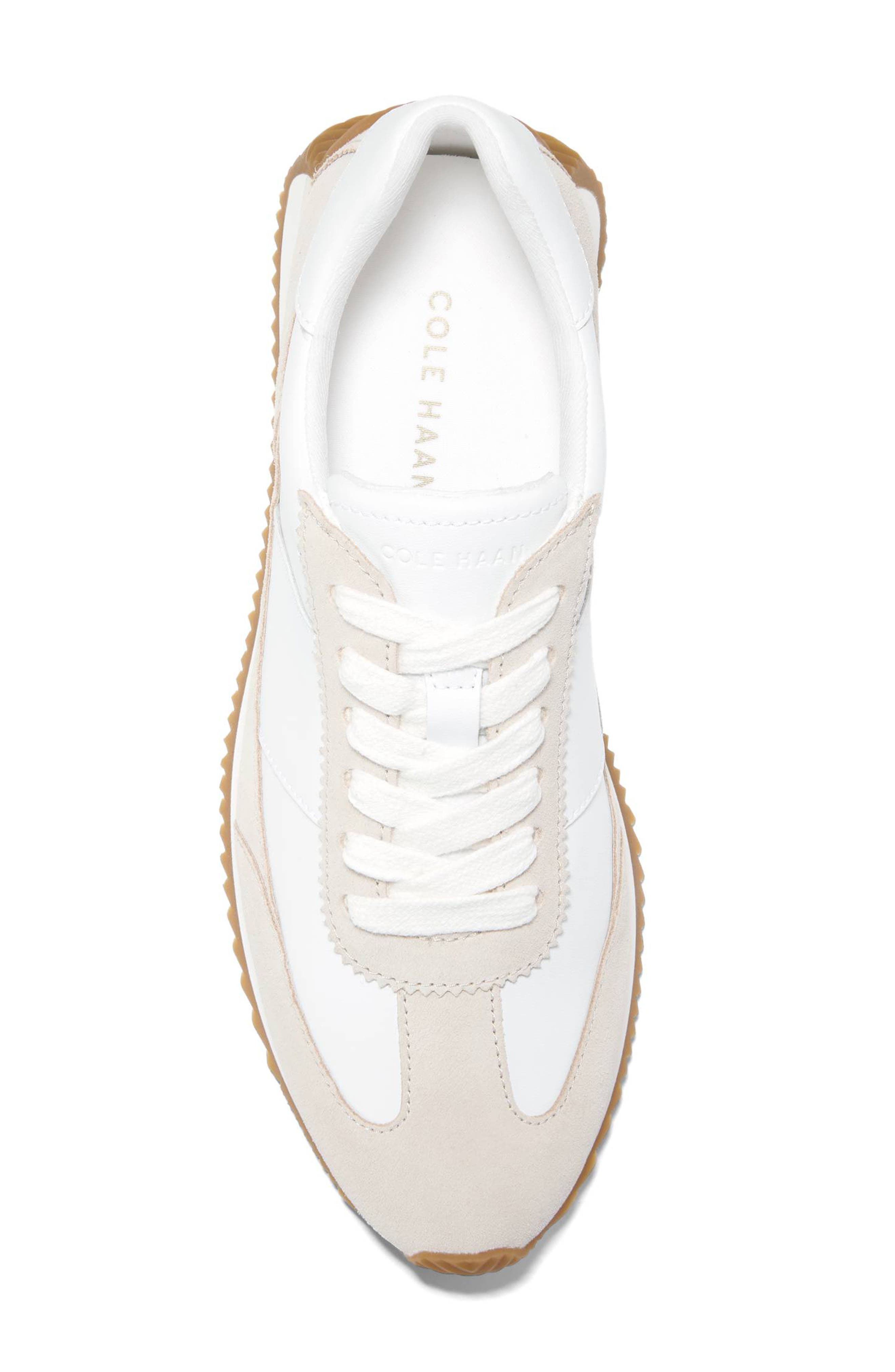 Cole Haan Grand Crosscourt Davie Runner Shoe, Alternate, color, White Leather / Silver Birch